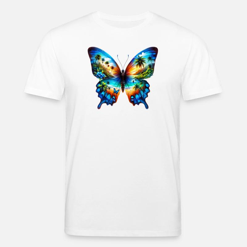 Papillon - T-shirt bio CREATOR Stanley/Stella Unisexe - blanc