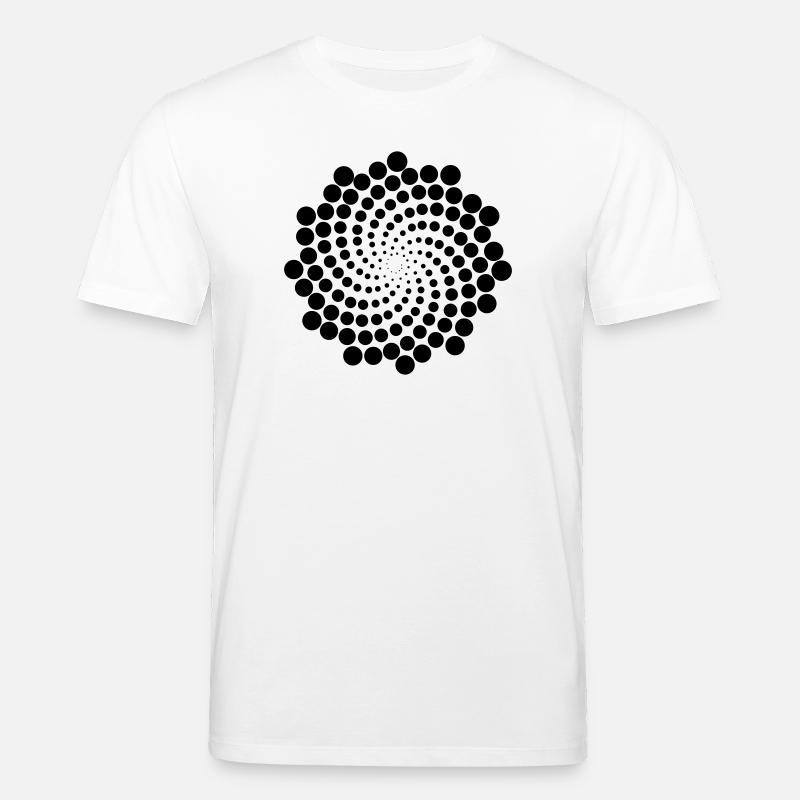 Spirale de point de tourbillon - T-shirt bio CREATOR Stanley/Stella Unisexe - blanc