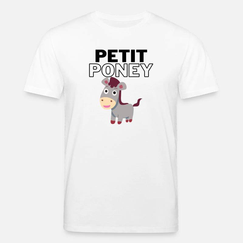 Kleines Pony - Stanley/Stella Unisex Bio-T-Shirt CREATOR  - Weiß