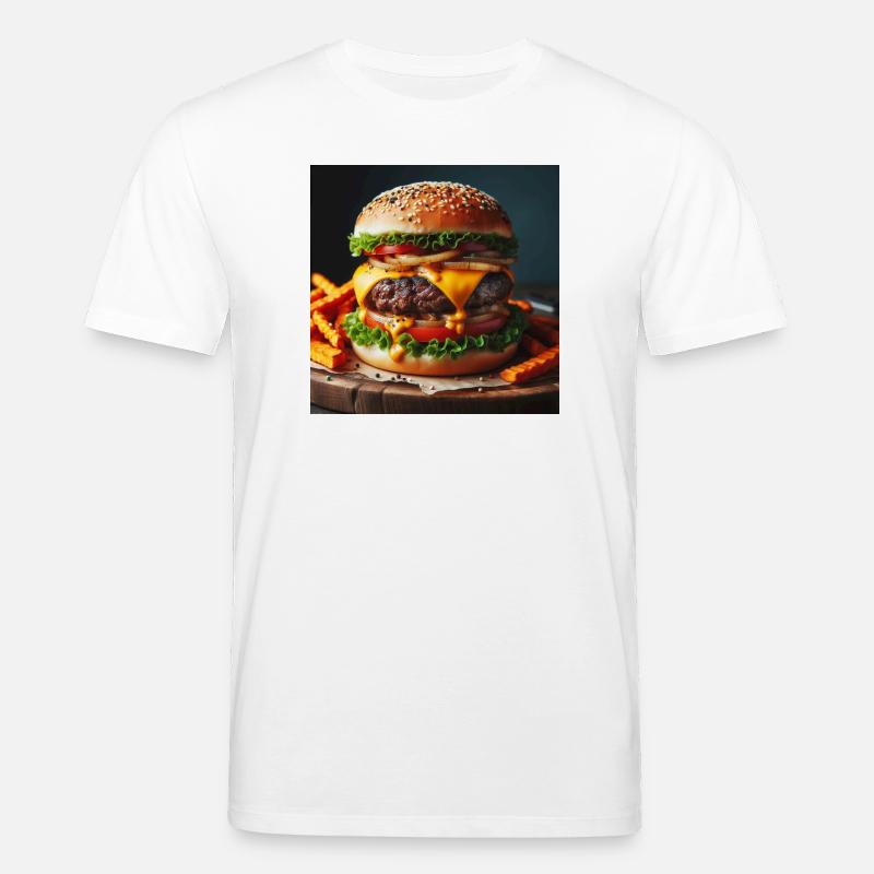 Burger complet - T-shirt bio CREATOR Stanley/Stella Unisexe - blanc
