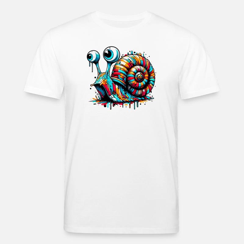Schnecke - Stanley/Stella Unisex Bio-T-Shirt CREATOR  - Weiß