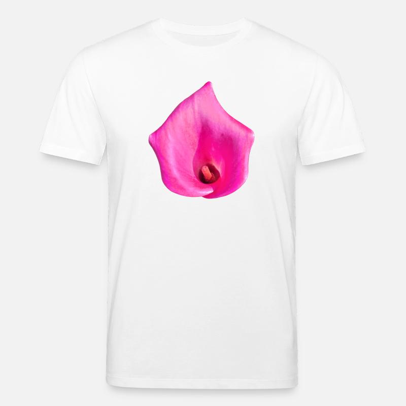 Fleur de Calla Rose - T-shirt bio CREATOR Stanley/Stella Unisexe - blanc