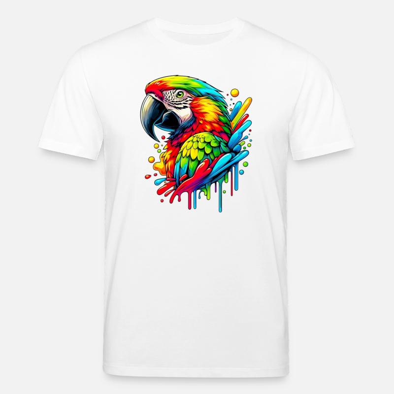 Papagei - Stanley/Stella Unisex Bio-T-Shirt CREATOR  - Weiß