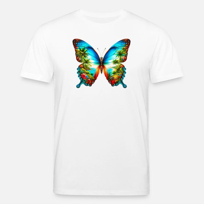 Papillon - T-shirt bio CREATOR Stanley/Stella Unisexe - blanc