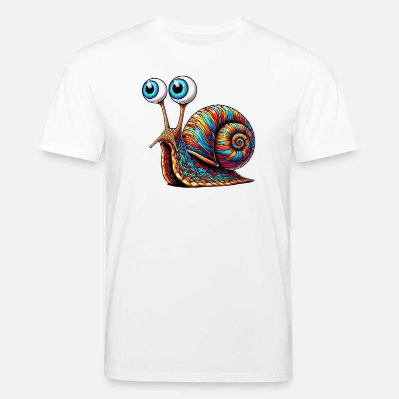 Snail - Stanley/Stella CREATOR Unisex Organic T-Shirt - white