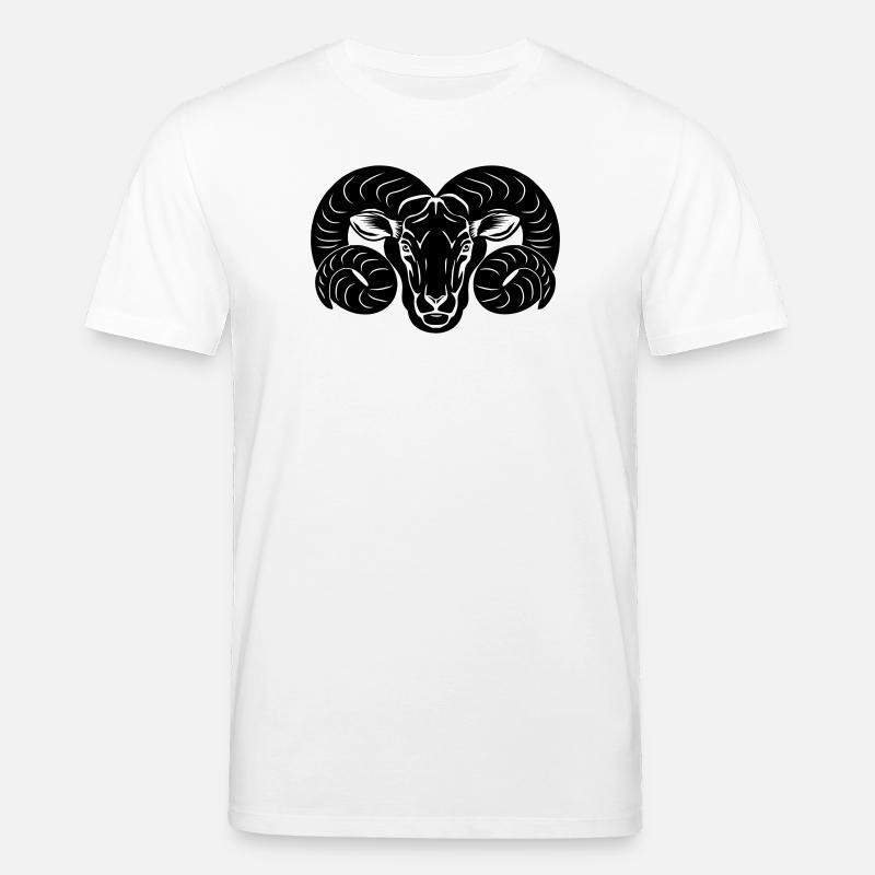 Sternzeichen Bild Widder - Stanley/Stella Unisex Bio-T-Shirt CREATOR  - Weiß