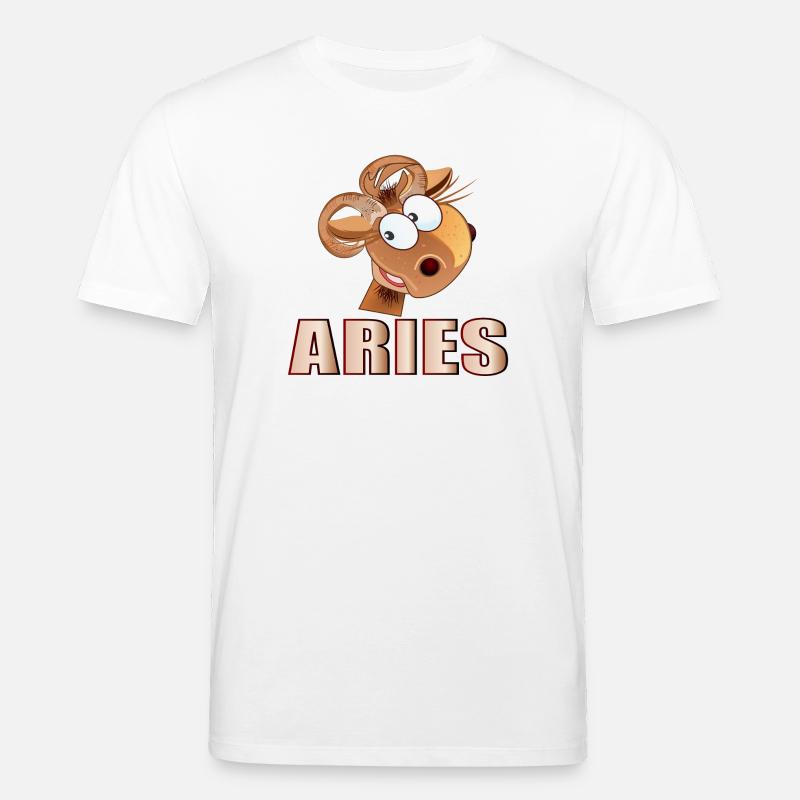 WIDDER STERNZEICHEN MÄRZ APRIL - Stanley/Stella Unisex Bio-T-Shirt CREATOR  - Weiß