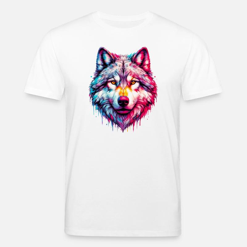 Wolf - Stanley/Stella CREATOR Unisex Organic T-Shirt - white