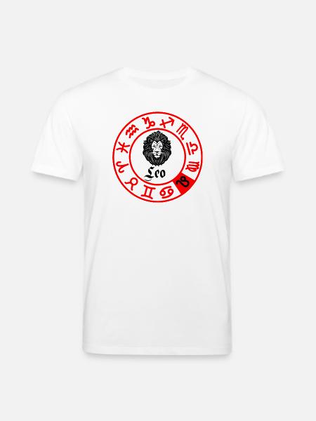 Zwölf Sternzeichen Löwe Löwe - Stanley/Stella Unisex Bio-T-Shirt CREATOR - Weiß
