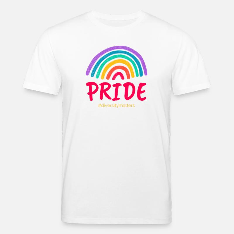 Pride pink #diversitymatters - Stanley/Stella Unisex Bio-T-Shirt CREATOR  - Weiß