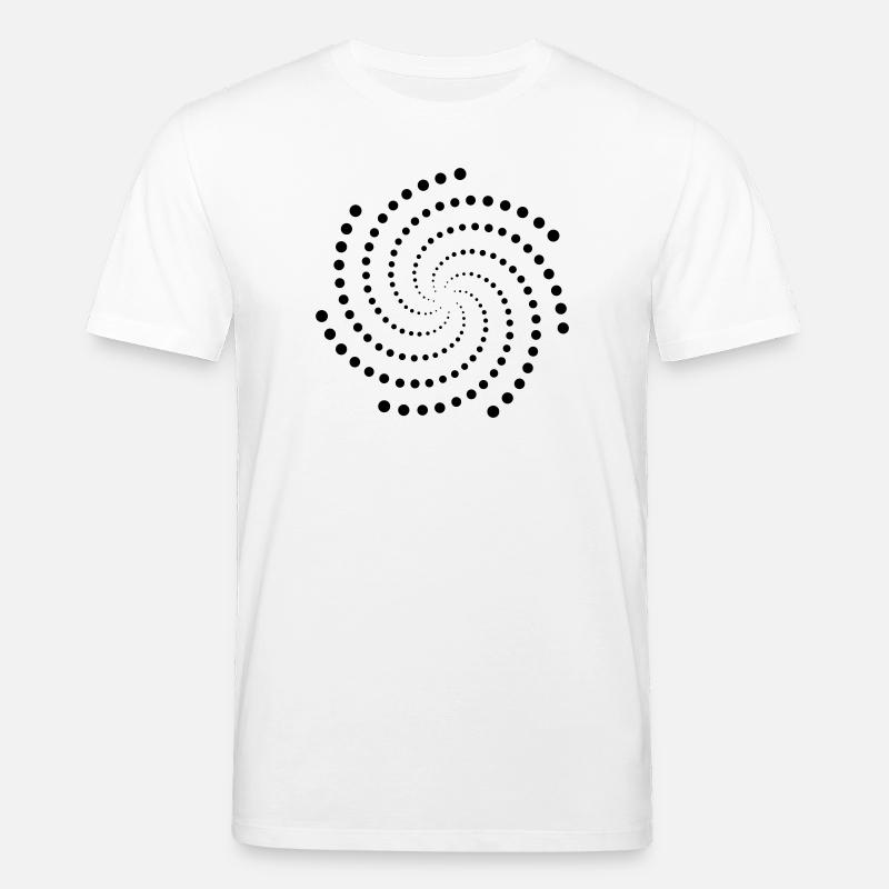 Tourbillon de points - T-shirt bio CREATOR Stanley/Stella Unisexe - blanc