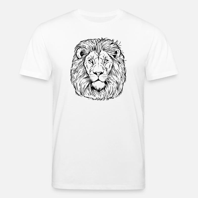 Löwe Portrait - Stanley/Stella Unisex Bio-T-Shirt CREATOR  - Weiß