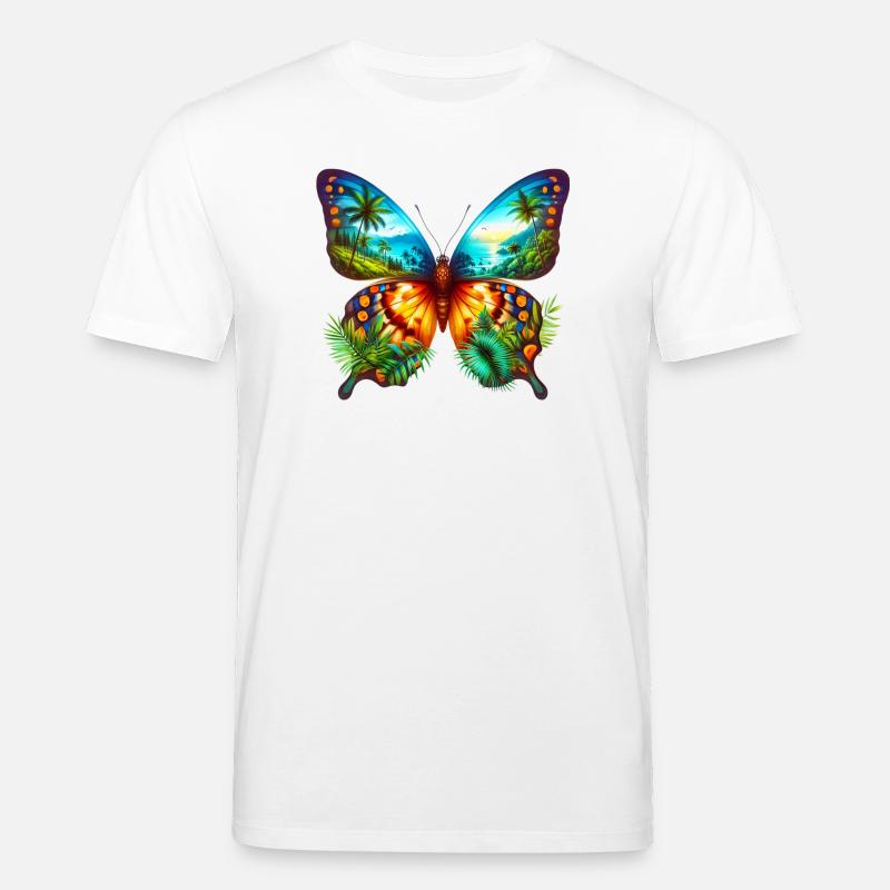 Papillon - T-shirt bio CREATOR Stanley/Stella Unisexe - blanc