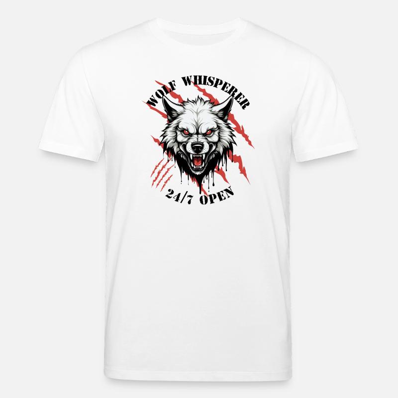 Wolf Flüsterer - Stanley/Stella Unisex Bio-T-Shirt CREATOR  - Weiß