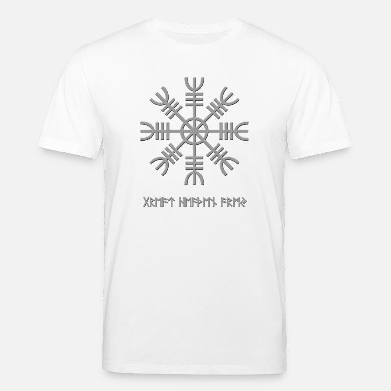 Nordische Schneeflocken-Rune - Stanley/Stella Unisex Bio-T-Shirt CREATOR  - Weiß