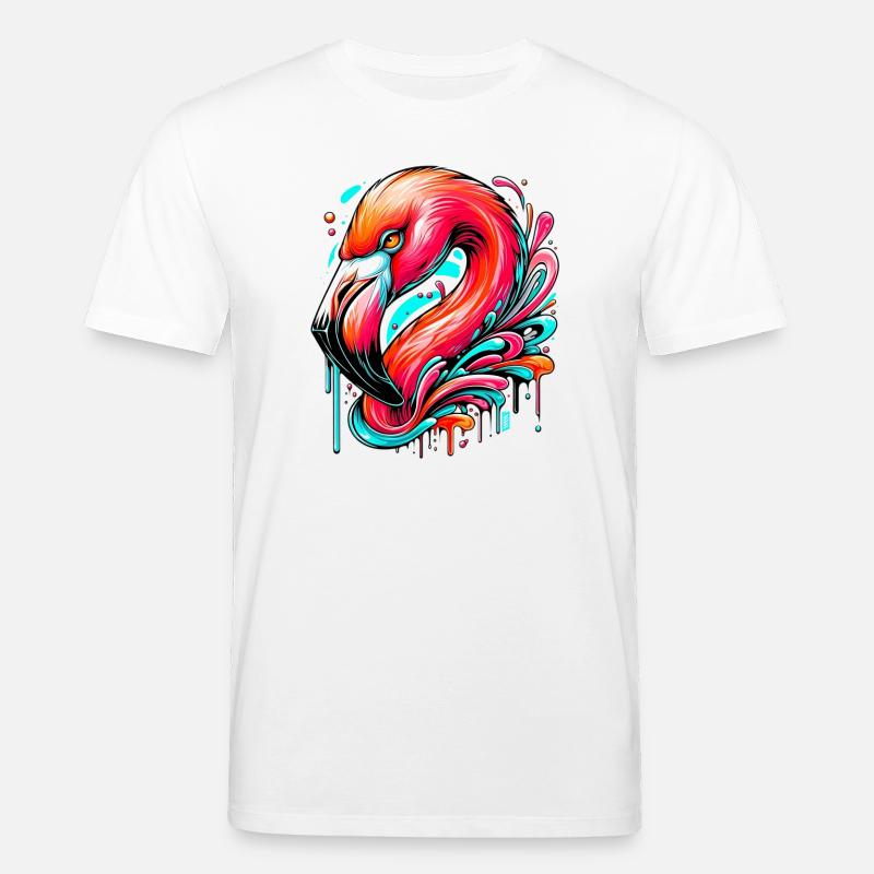 Flamant - T-shirt bio CREATOR Stanley/Stella Unisexe - blanc