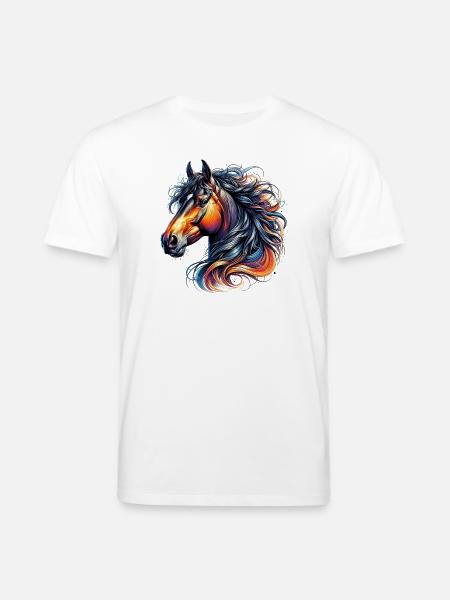 Cheval - T-shirt bio CREATOR Stanley/Stella Unisexe - blanc
