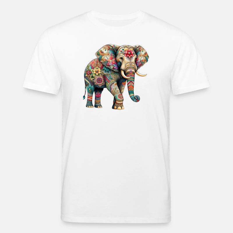 Elephant - Stanley/Stella CREATOR Unisex Organic T-Shirt - white