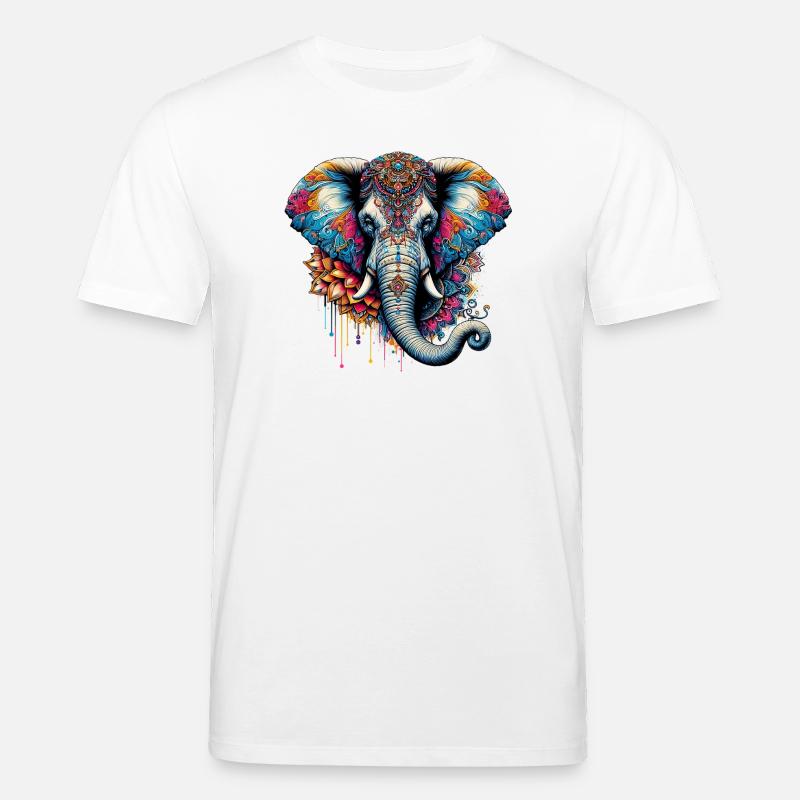 Elefant - Stanley/Stella Unisex Bio-T-Shirt CREATOR  - Weiß