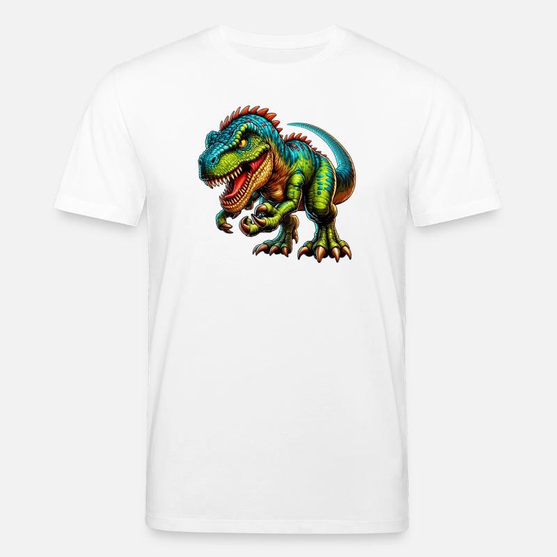 Dinosaurier - Stanley/Stella Unisex Bio-T-Shirt CREATOR  - Weiß