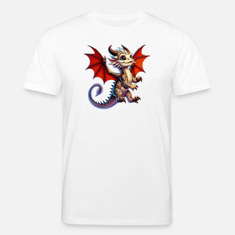 Drache - Stanley/Stella Unisex Bio-T-Shirt CREATOR  - Weiß