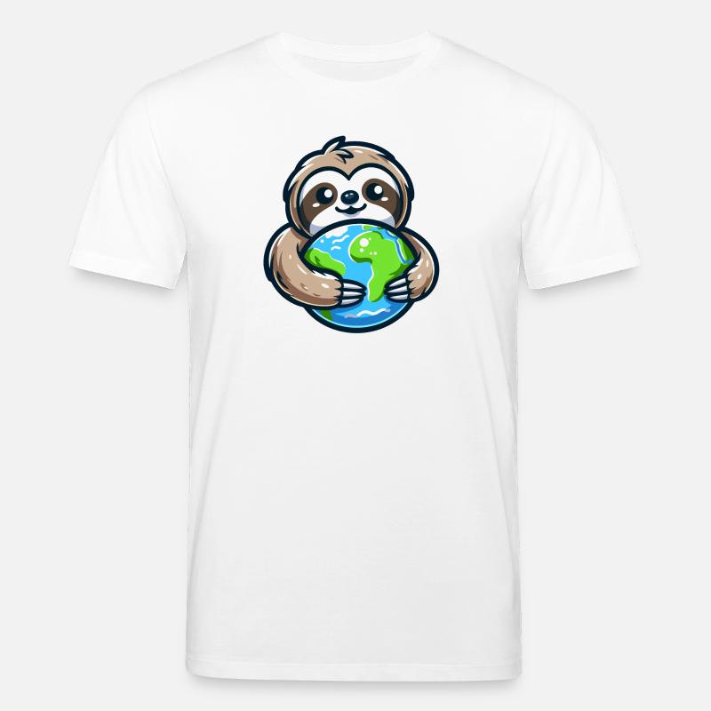 Umarme das Erdfaultier - Stanley/Stella Unisex Bio-T-Shirt CREATOR  - Weiß