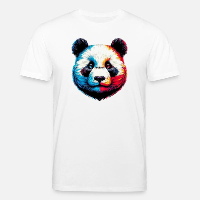 Panda - Stanley/Stella Unisex Bio-T-Shirt CREATOR - Weiß