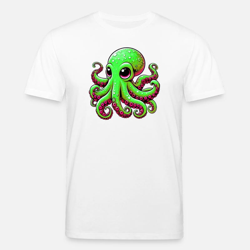 Pieuvre - T-shirt bio CREATOR Stanley/Stella Unisexe - blanc