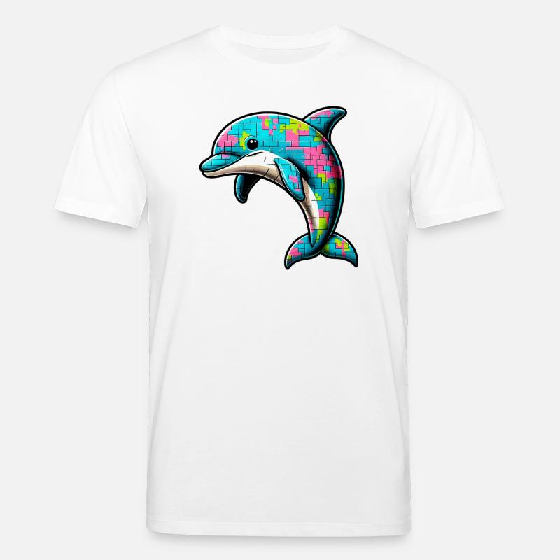 Dauphin - T-shirt bio CREATOR Stanley/Stella Unisexe - blanc