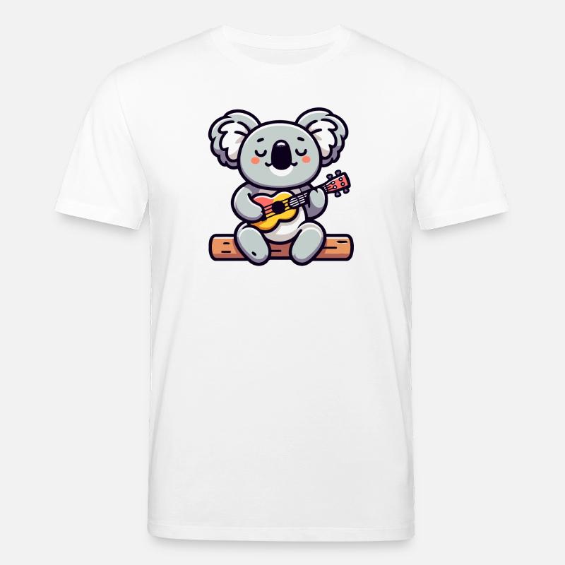 Koala Chords: Der Eukalyptus-Melodiker - Stanley/Stella Unisex Bio-T-Shirt CREATOR  - Weiß