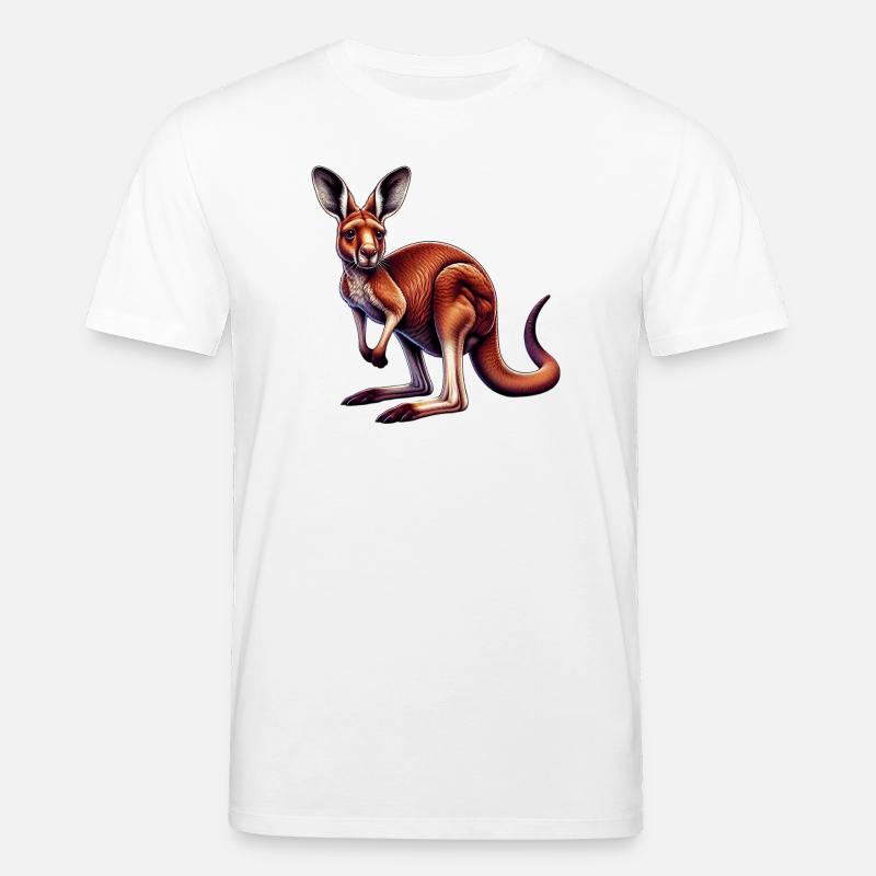 Känguru - Stanley/Stella Unisex Bio-T-Shirt CREATOR  - Weiß