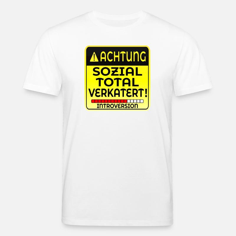 INTROVERTIERTE PERSON INTROVERSION IRONIE - Stanley/Stella Unisex Bio-T-Shirt CREATOR  - Weiß