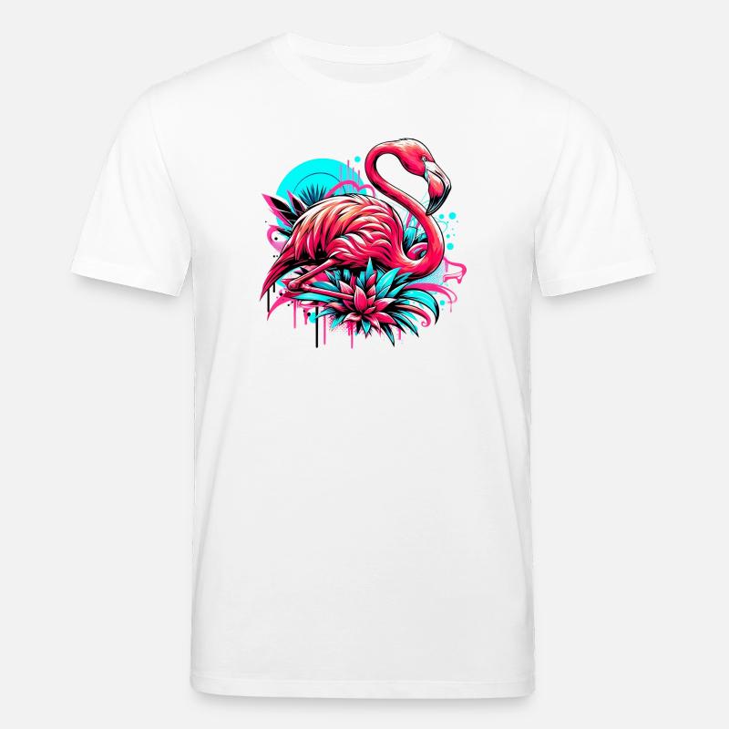 Flamant - T-shirt bio CREATOR Stanley/Stella Unisexe - blanc