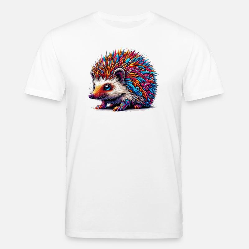 Hérisson - T-shirt bio CREATOR Stanley/Stella Unisexe - blanc