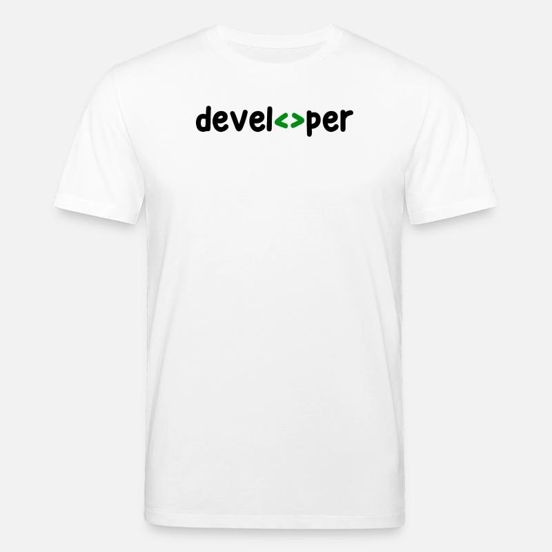 Développeur Spruch Coden Softwareentwickler Nerd - T-shirt bio CREATOR Stanley/Stella Unisexe - blanc