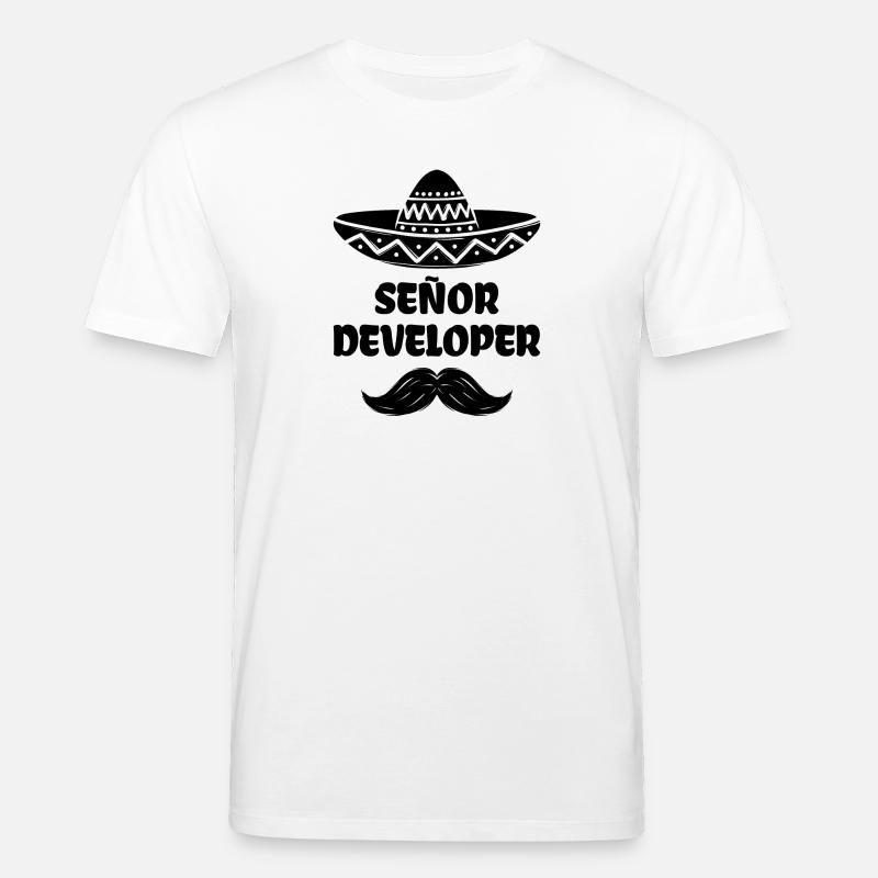 Developer Statement Scripting Dev Computergeek - Stanley/Stella CREATOR Unisex Organic T-Shirt - white