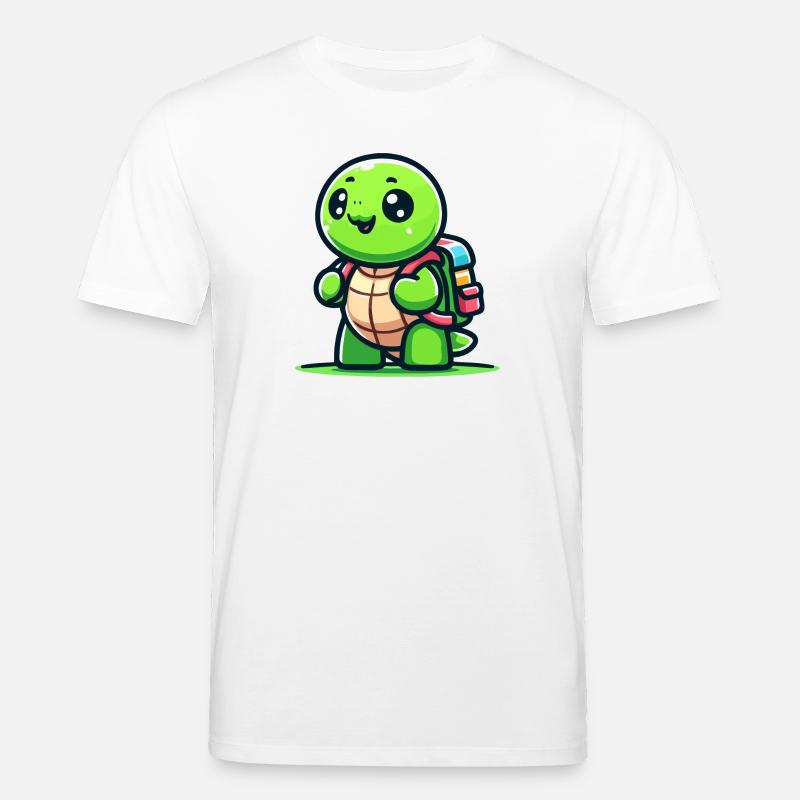 Trailblazer Turtle: Der Entdecker - Stanley/Stella Unisex Bio-T-Shirt CREATOR  - Weiß
