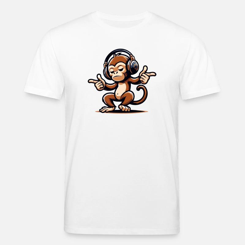 Der Mix Master Monkey - Stanley/Stella Unisex Bio-T-Shirt CREATOR  - Weiß