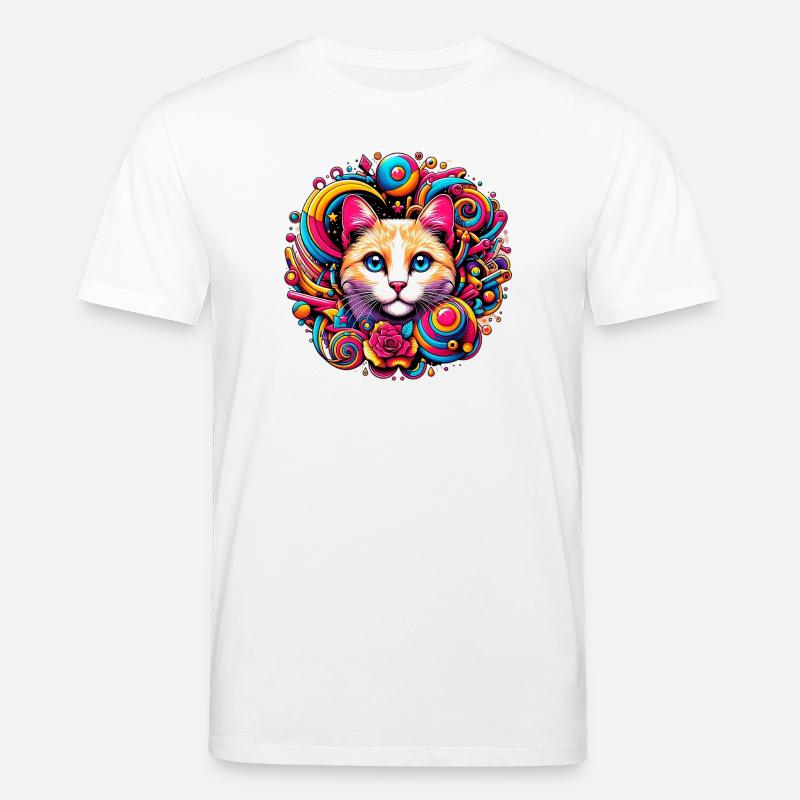 Katze - Stanley/Stella Unisex Bio-T-Shirt CREATOR  - Weiß