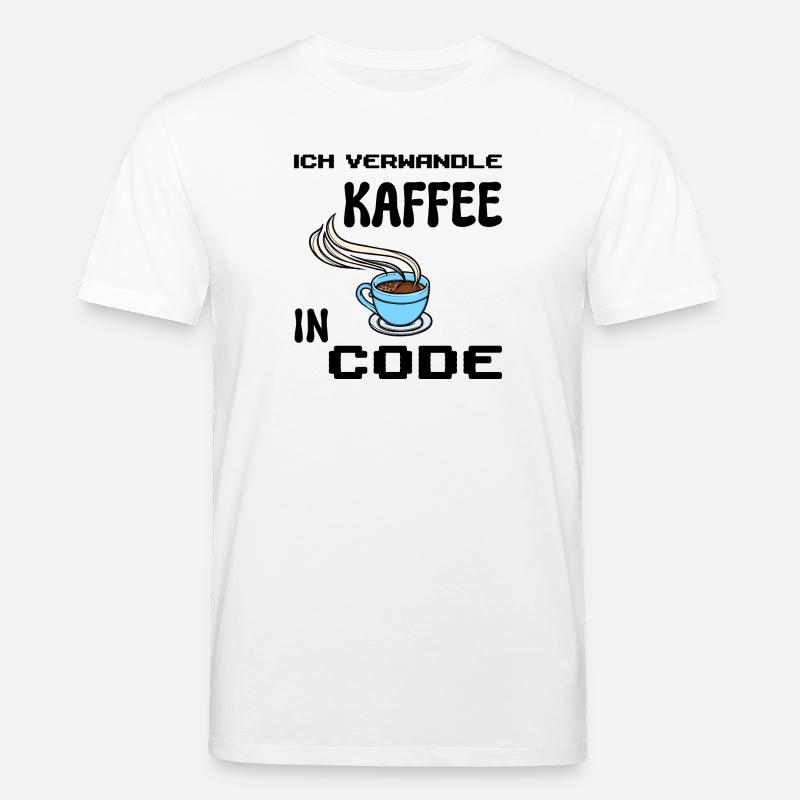 Coden Computerfreak Déclaration du développeur Nerd - T-shirt bio CREATOR Stanley/Stella Unisexe - blanc