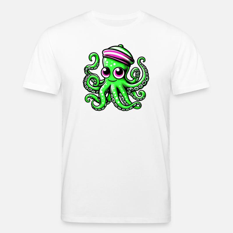 Pieuvre - T-shirt bio CREATOR Stanley/Stella Unisexe - blanc