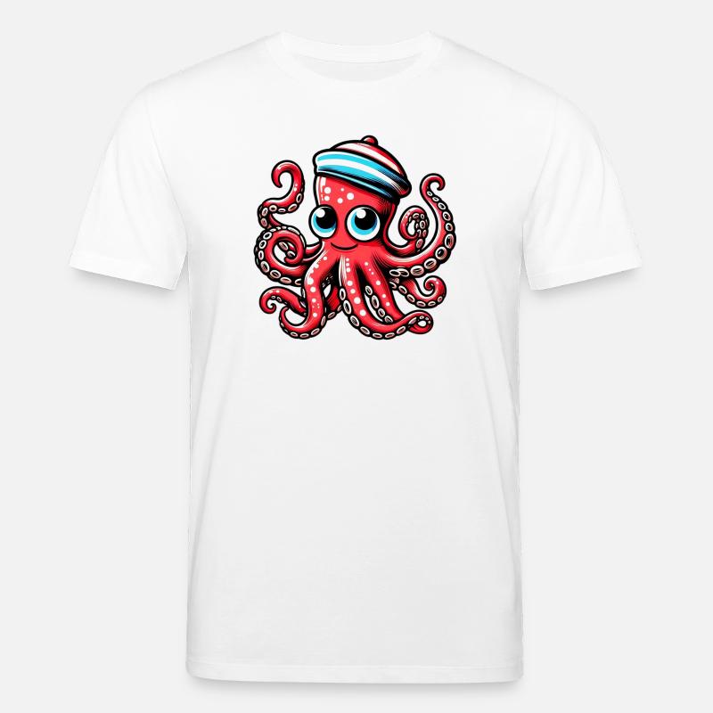 Krake - Stanley/Stella Unisex Bio-T-Shirt CREATOR  - Weiß