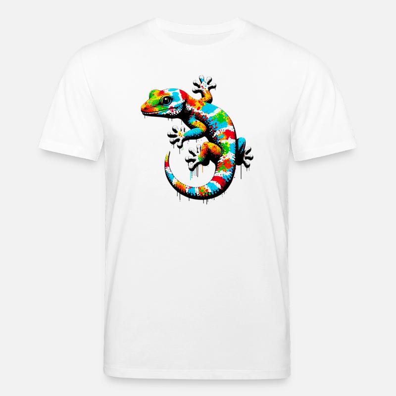 Gecko - Stanley/Stella Unisex Bio-T-Shirt CREATOR  - Weiß
