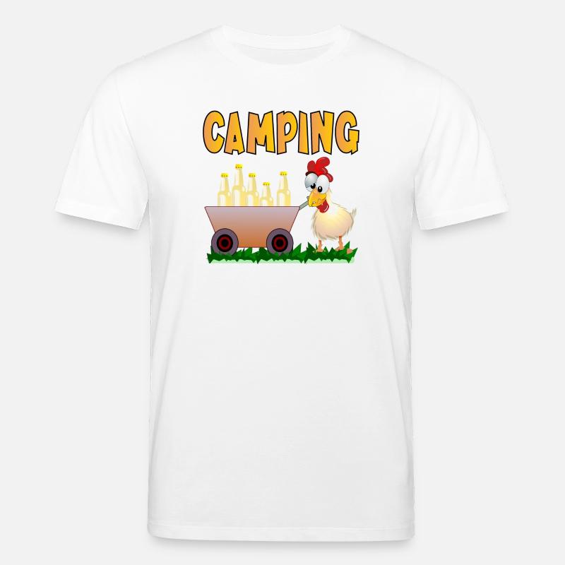 CAMPING GETRÄNKE - Stanley/Stella Unisex Bio-T-Shirt CREATOR  - Weiß