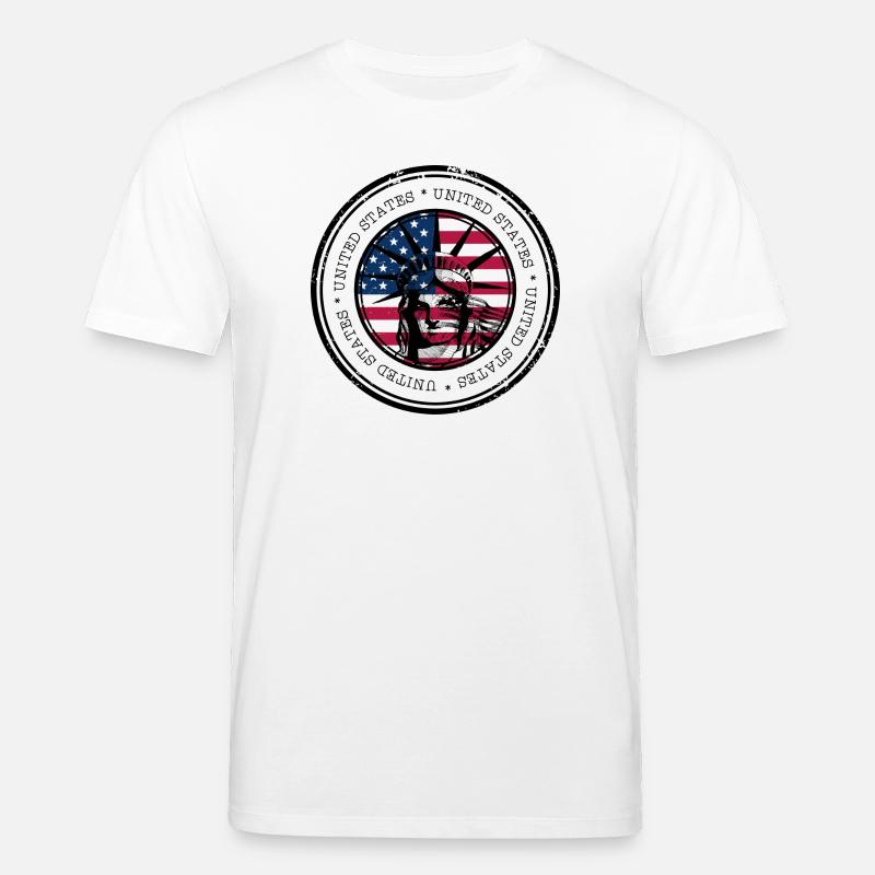 Freiheitsflaggen-Kreis - Stanley/Stella Unisex Bio-T-Shirt CREATOR  - Weiß