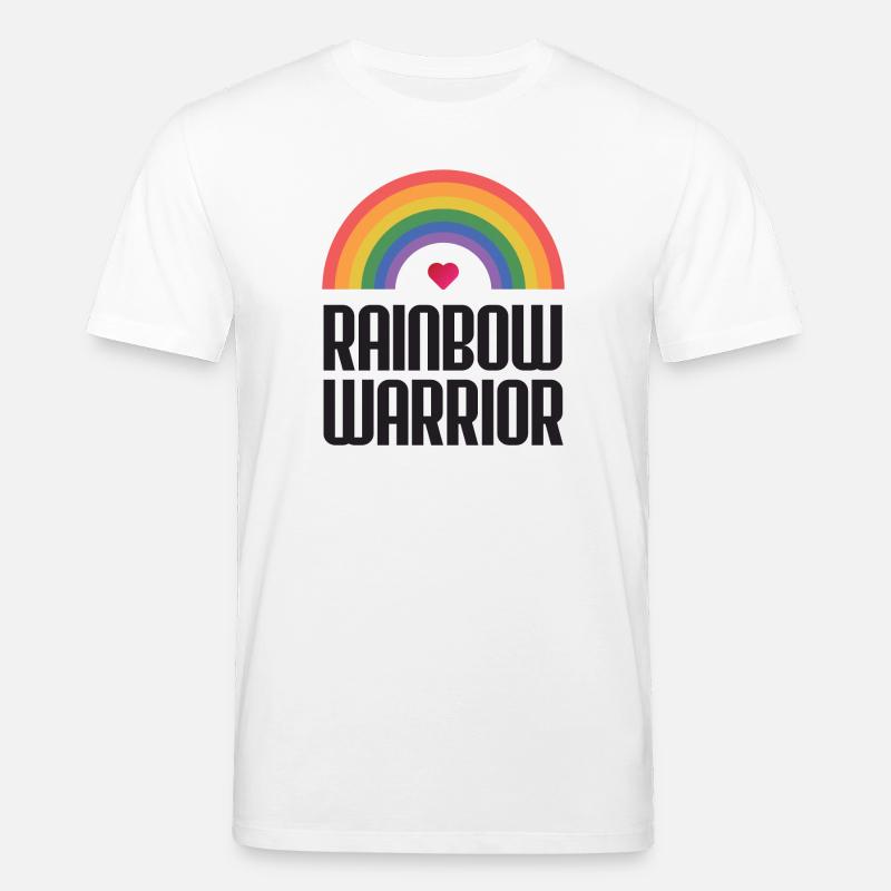 LGBTQ-Pride-Monat - Rainbow Warrior - Stanley/Stella Unisex Bio-T-Shirt CREATOR  - Weiß