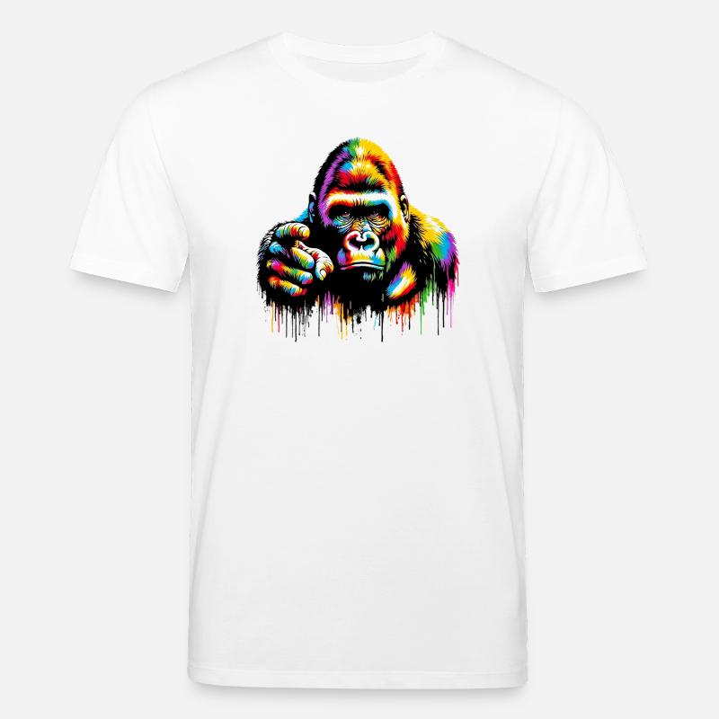 Gorilla - Stanley/Stella Unisex Bio-T-Shirt CREATOR  - Weiß