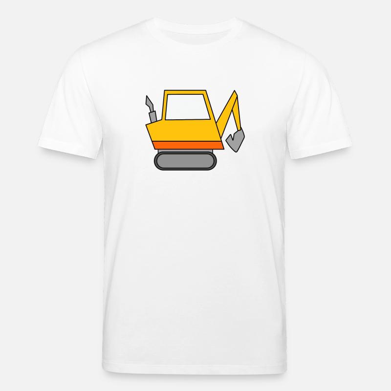 Bagger Baustelle Baggerfahrer - Stanley/Stella Unisex Bio-T-Shirt CREATOR  - Weiß