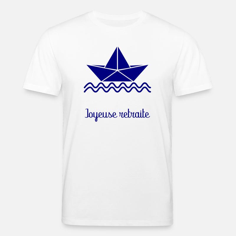 GLÜCKLICHER RÜCKZUG. RUHESTAND - Stanley/Stella Unisex Bio-T-Shirt CREATOR  - Weiß