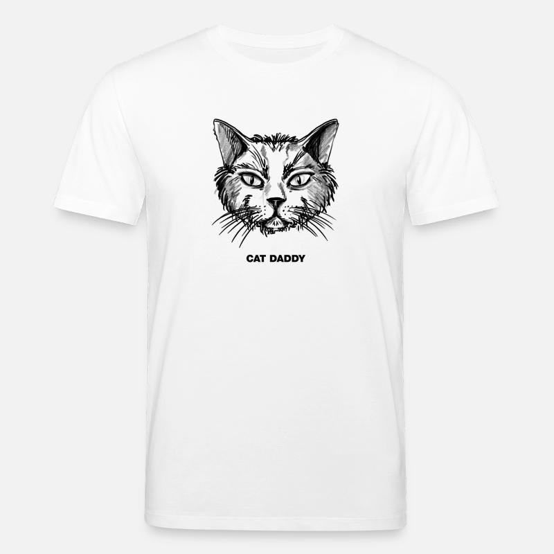 Cat Daddy - Stanley/Stella Unisex Bio-T-Shirt CREATOR - Weiß